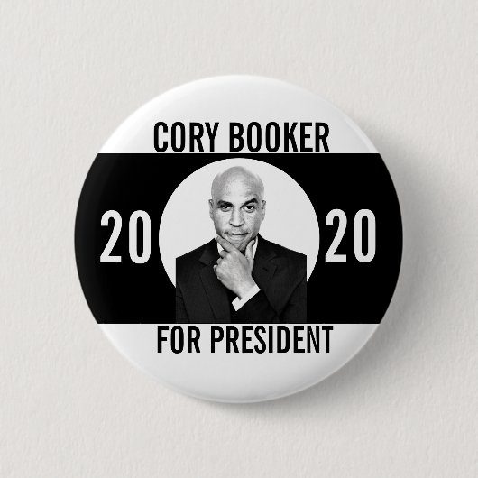 大統領のためのCoryのブッカー 缶バッジ (正面)
