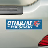 大統領のためのCthulhu バンパーステッカー (車上)