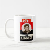 大統領のためのJohn F Kennedy青年 コーヒーマグカップ (左)