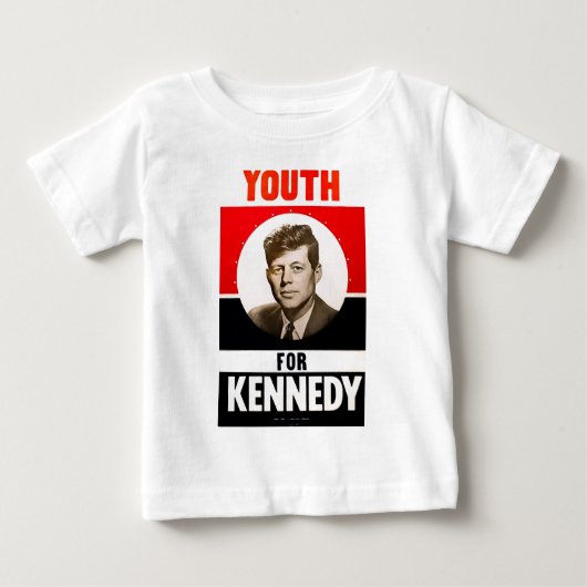 大統領のためのJohn F Kennedy青年 ベビーTシャツ (正面)