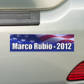 大統領のためのMarcoルビオ バンパーステッカー (車上)
