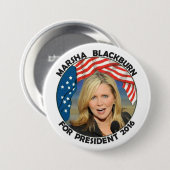 大統領のためのMarsha Blackburn 缶バッジ (正面&裏面)