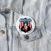 大統領のためのMonkeysuit 缶バッジ (インサイチュ)