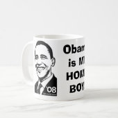 大統領のためのMugバラク コーヒーマグカップ (正面左)