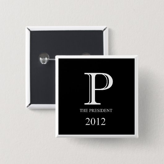 大統領のためのPalin 缶バッジ (正面&裏面)