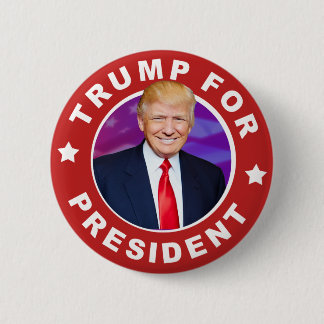 大統領のためのPhoto Pinback Buttonドナルド・トランプ 缶バッジ