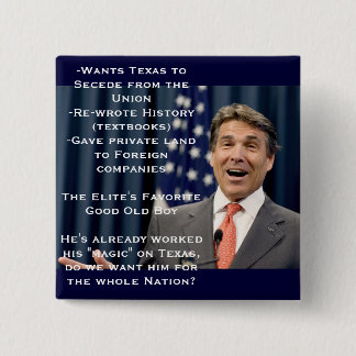 大統領のためのRick Perry!か。!か。!か。! 缶バッジ