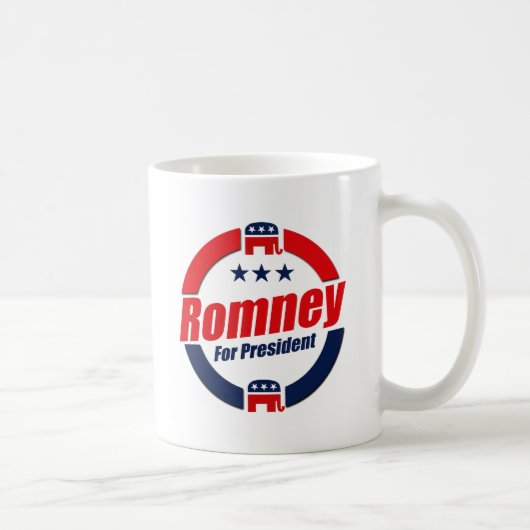 大統領のためのROMNEY (共和党) コーヒーマグカップ (右)
