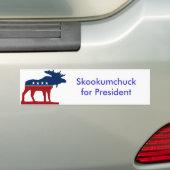 大統領のためのSkkokumchuck バンパーステッカー (車上)
