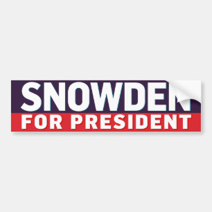 大統領のためのSnowden バンパーステッカー