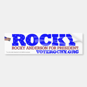 大統領のためのSticker岩が多いアンダーソン バンパーステッカー
