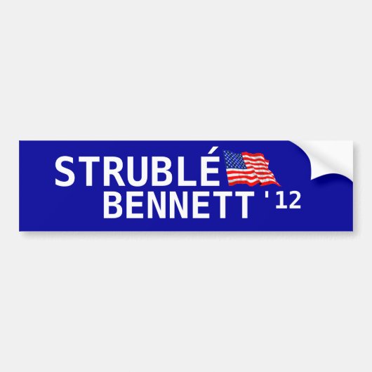 大統領のためのStrublé バンパーステッカー (正面)