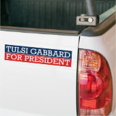 大統領のためのTulsi Gabbard バンパーステッカー (トラック上)
