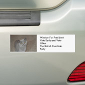 大統領のためのWinston バンパーステッカー (車上)