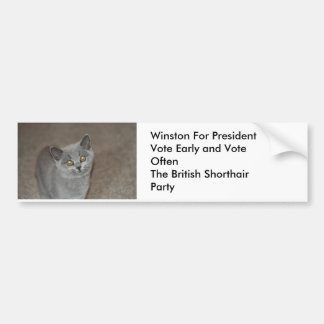 大統領のためのWinston バンパーステッカー