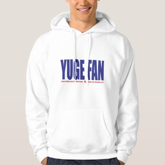 大統領のためのYUGEファンの切札 パーカ (正面)
