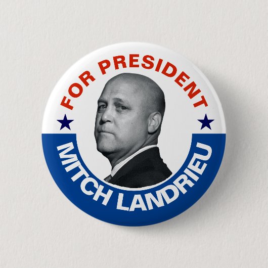 大統領のため: Mitch Landrieu 2020年 缶バッジ (正面)