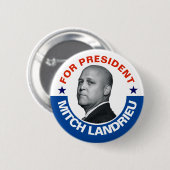 大統領のため: Mitch Landrieu 2020年 缶バッジ (正面&裏面)