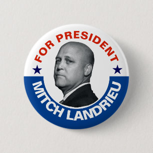 大統領のため: Mitch Landrieu 2020年 缶バッジ