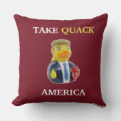 大統領のな切札のドナルドのゴム製アヒルCelebriDuck クッション (正面)