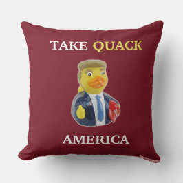 大統領のな切札のドナルドのゴム製アヒルCelebriDuck クッション