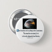 大統領のな引用文 缶バッジ (正面&裏面)