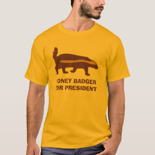 大統領のハニーアナグマ Tシャツ