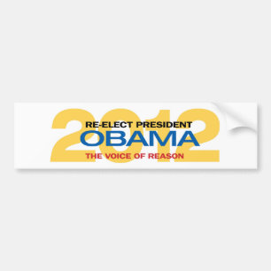 大統領のバンパーステッカーを再選して下さいオバマ バンパーステッカー