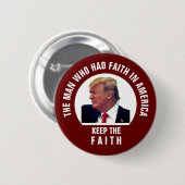 大統領の保信仰 缶バッジ (正面&裏面)