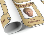 大統領の包装紙のためにドナルド・トランプ望まれる ラッピングペーパー (ロールコーナー)