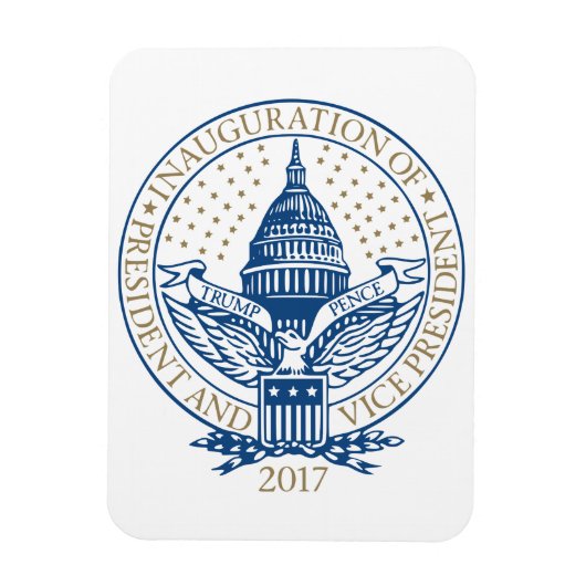 大統領の就任式トランプペンセ2017ロゴ マグネット (縦)