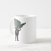 大統領の強み コーヒーマグカップ (正面左)