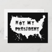大統領の抗議に抵抗しなグランジい ポストカード (正面/裏面)