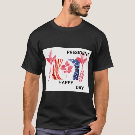大統領の日おめでとう Tシャツ (正面)