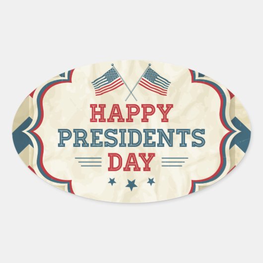 大統領の日の山形 楕円形シール (正面)