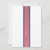 大統領の日バナー招待状 招待状 (裏面)