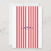 大統領の日パーティの招待状 招待状 (裏面)