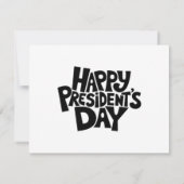大統領の日 クラシック サンキューカード (裏面)