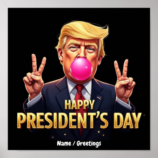 大統領の日 パトリオティズムと自由をお祝いします ポスター (正面)
