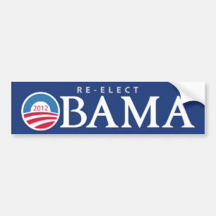 大統領の2012年のバンパーステッカーを再選して下さいオバマ バンパーステッカー