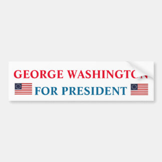 大統領のBumper Stecker:ジョージ・ワシントン バンパーステッカー