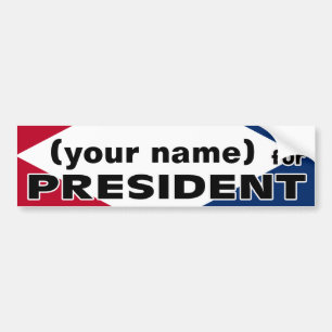 大統領のStickerあなたの名前 バンパーステッカー