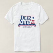 大統領のTシャツのためのDeezのナット(白い)