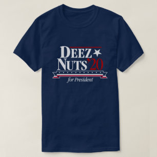 大統領のTシャツのためのDeezのナット(青い) Tシャツ