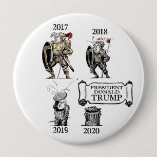 大統領のTrump進化 缶バッジ