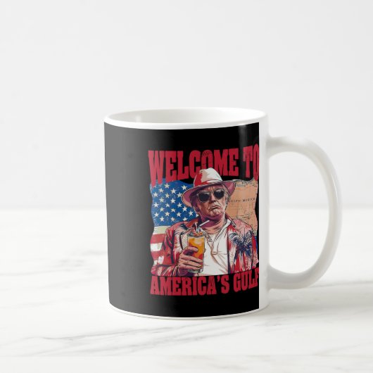 大統領はメキシコ湾にようこそ コーヒーマグカップ (右)