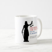 大統領は王ではない誰も法律Cを上回っている コーヒーマグカップ (正面右)