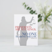 大統領は王ではない誰も法Vを超えている ポストカード (スタンド正面)