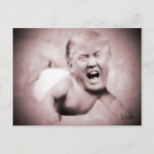 大統領へのトランプスリップまたは滑ることのピンクのポストカード ポストカード (正面)