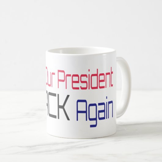 大統領を再び黒人化するオバマ政権おもしろい コーヒーマグカップ (正面右)